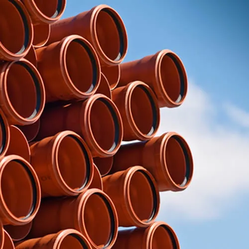 110mm Underground Drainage Sewer Pipe x 3m Single Socket