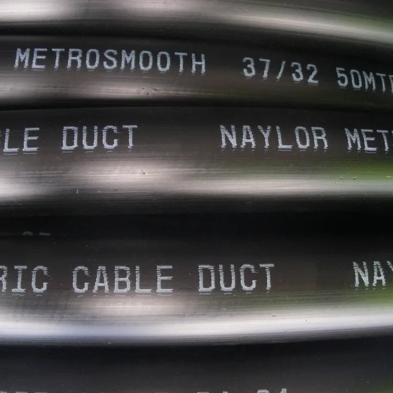 38/44mm x 100m Black Smooth Electric Cable Duct
